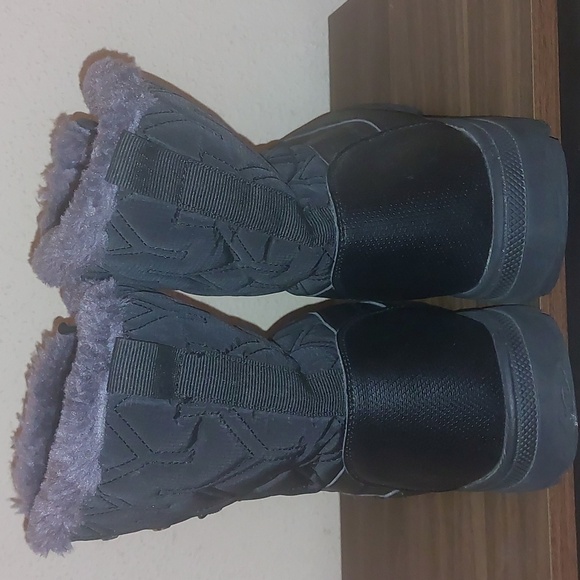 Snow Boots Winter Black sz 12/ eu 46 - Picture 4 of 6